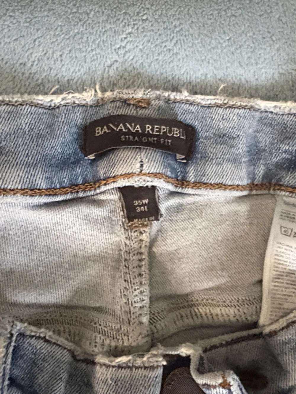 Banana Republic 35x34 Light Blue Men's Straight Jeans